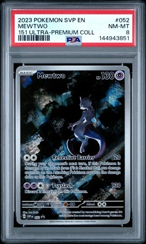 Mewtwo 052/165 151 Ultra-premium Collection Pokemon PSA 8 *851