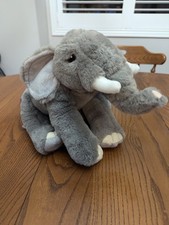 FAO Schwartz Elephant Plush Planet Love 10  Stuffed Cuddle Toy