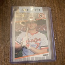 1989 Fleer - Billy Ripken #616 Black Box on Bat Knob
