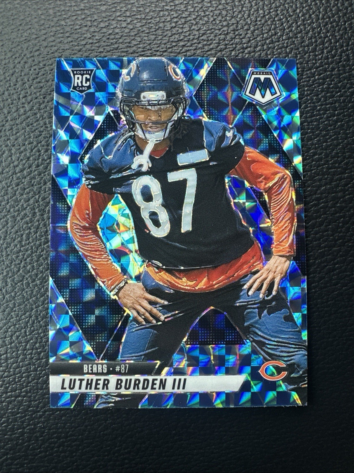 2025 Panini Mosaic #383 Luther Burden III Mosaic Reactive Blue
