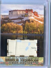 2019 Upper Deck Goodwin Champions - LHASA TIBET - World Traveler Map Relics