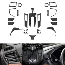20pcs Carbon Fiber Full Kits Interior Sticker Trim For Honda CR-V 2017-21