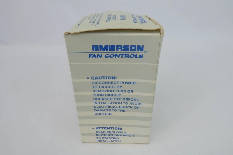 Nuevo Open Box SW95 Blanco/Marfil Emerson Silencioso Ventilador Control Silencioso Juego de Silencio Cuatro Velocidades Foto 2 de 4