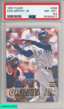 1997 FLEER KEN GRIFFEY JR  #206 SEATTLE MARINERS HOF PSA 8.5 NM-MT+