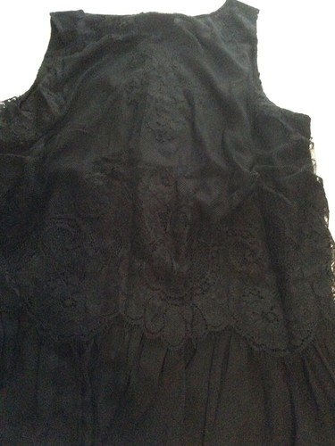 Karen Kane Lace Overlay Tank Made In USA Black Woman Small Clothing Top - Bild 6 von 6