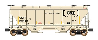 InterMountain N Scale 669001 CSX  - Boxcar Logo Trinity 3281 Covered Hopper