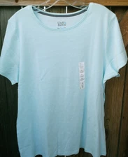 NWT 💥CROFT & BARROW💥 Short Sleeve Classic Crew Neck Tee Top Stretch XL