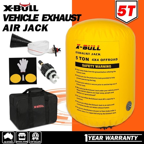 X-BULL Exhaust Jack With Recovery tracks Boards Gen2.0 Air Jack Rescue Kit Red - Picture 2 of 18
