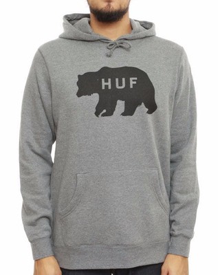 Huf BEAR LOGO Grey Heather Black 