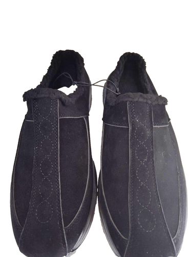 Pantuflas negras de parte inferior dura para mujer talla 9 - Imagen 2 de 4