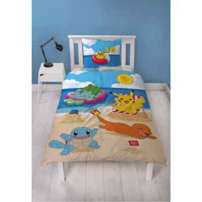 Pokemon Bettwäsche Set Bettbezug - 2 tlg. - 140x200cm - Wendebettwäsche - NEU 