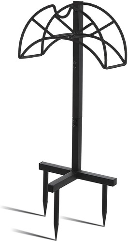 Freestanding Garden Storage Hose Stand Holder Metal Water Pipe Reel Rack