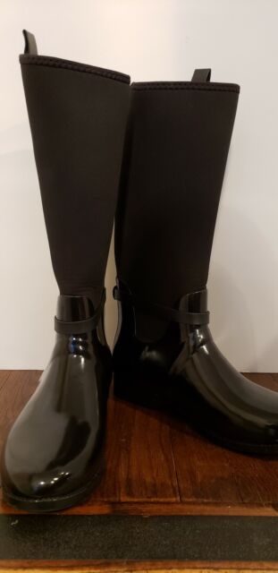 mk black rain boots