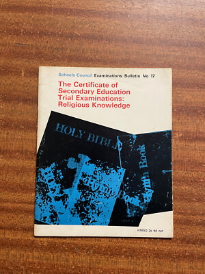 Certificate Of Secondary Education Trial Examinations: Religious Knowledge 1967