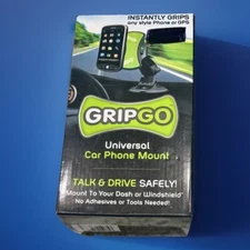 GripGo Universal Car phone Mount - Talk & Drive Safely - Dash/Windshield Mount