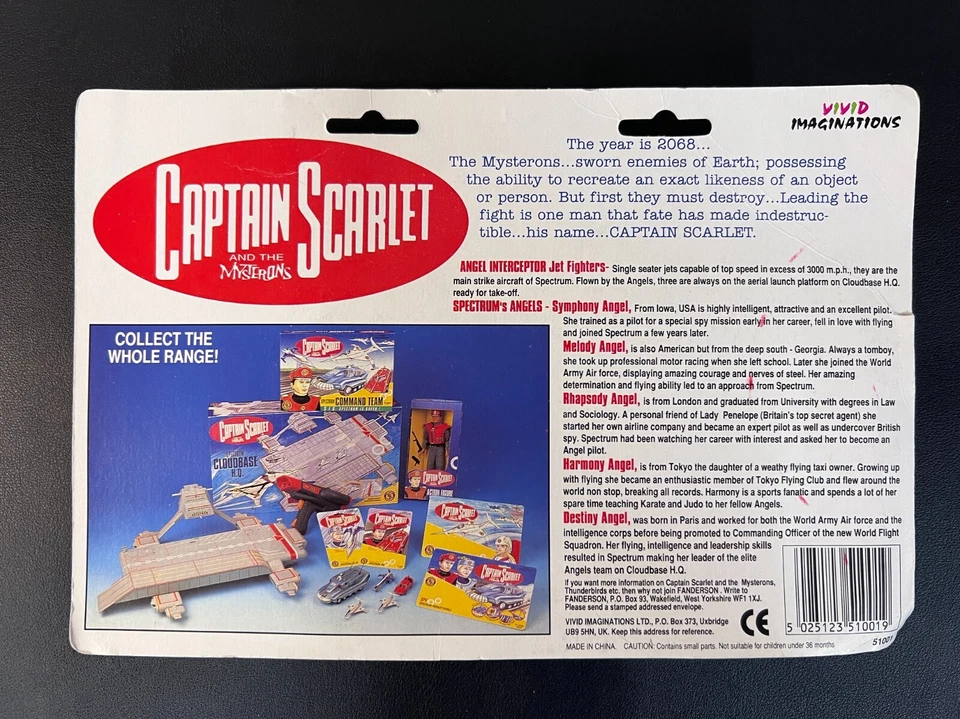 Aviones de combate Vivid Imaginations Captain Scarlet Angel Interceptor años 90 Foto 2 de 2