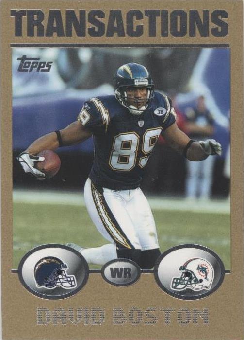 2004 Topps - Transactions David Boston #265 Gold /499 for sale online ...