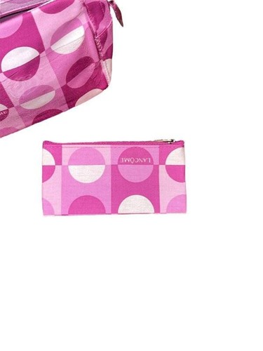 2 Lancome Pink Carry Make Up Case Bag Pouch - Picture 3 of 8