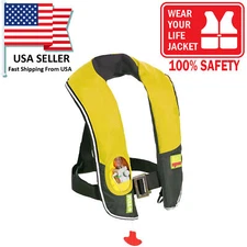 Automatic/Manual Auto Inflate Inflatable PFD Survival Buoyancy Life Jacket Vest