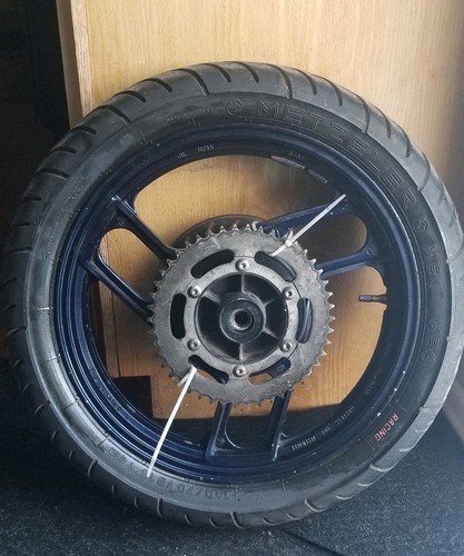 '88 Yamaha FZ600 Rear Rim - Picture 4 of 9