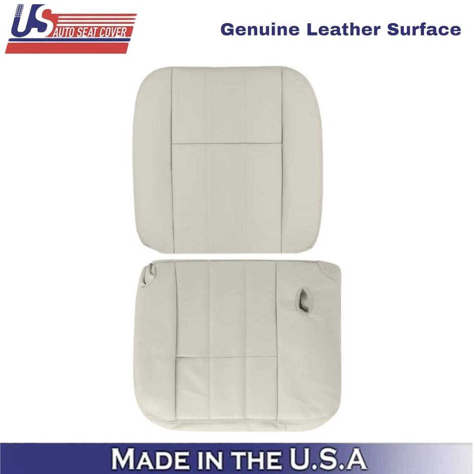 Cubiertas de asiento delanteras de cuero sintético para Mercury Grand Marquis 2006-2011 camel claro Foto 3 de 4