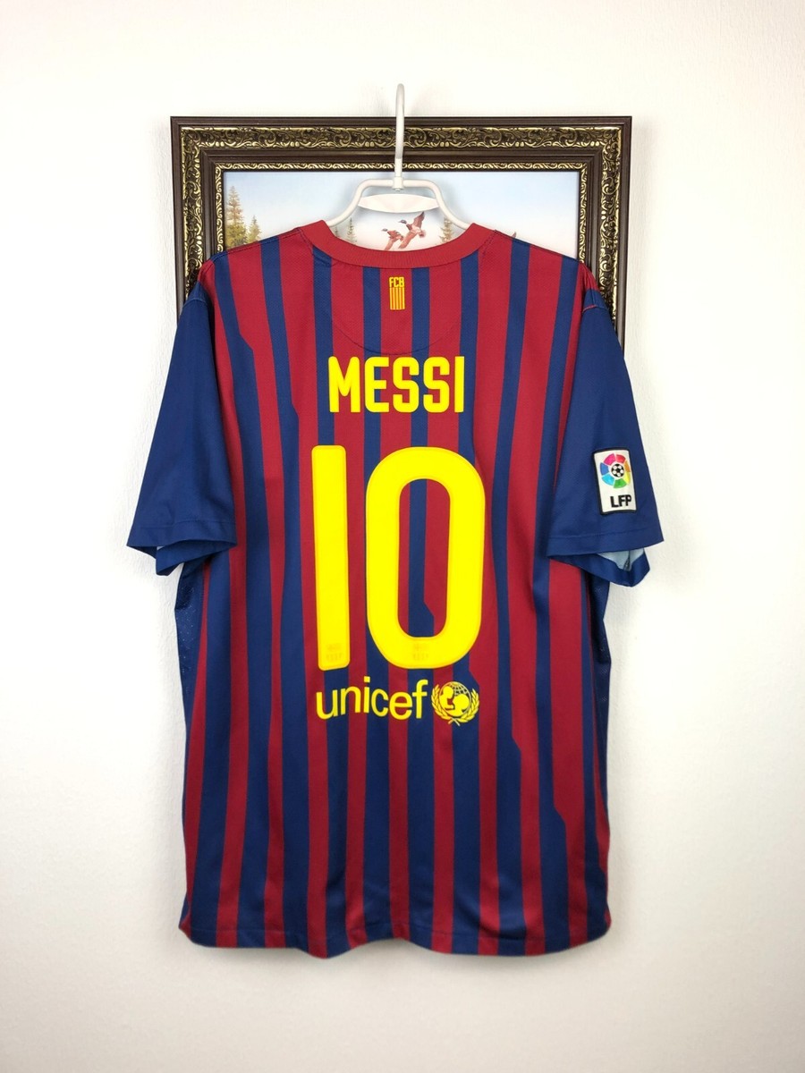 Barcelona Home football shirt 2011 Soccer #10 Messi Nike Jersey