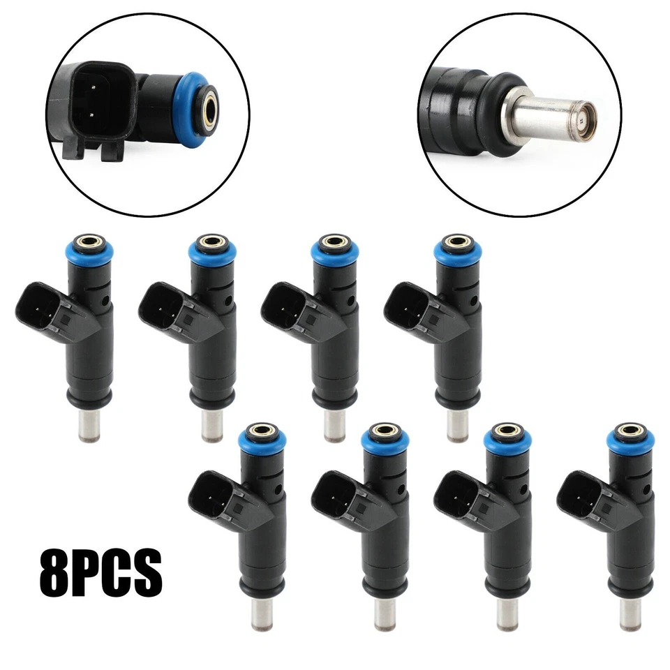 OEM 8 Sets Siemens FLEX Fuel Injectors For 2008, 2009, 2010 Dodge Dakota 4.7L V8 - Image 2 of 4