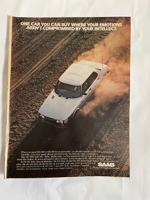 SAAB APC Turbo 1983 Vintage Original Print Ad 8 x 11