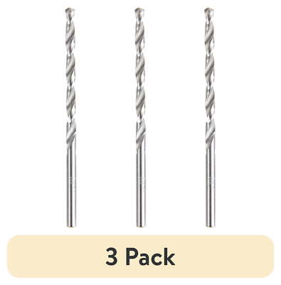 (3 pack)  3-Piece 1/8 inch Hss Material Roll Forged Drill Bits AU00044K,