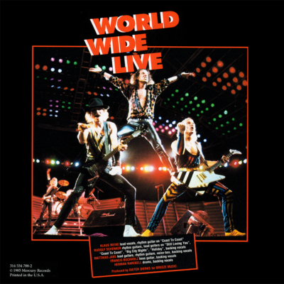 Scorpions ~ World Wide Live (1985) CD 1997 Mercury Records •• NEW