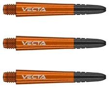 WINMAU VECTA Orange Medium Polcarbonate/Aluminum Top Dart Shafts: 1 set of 3