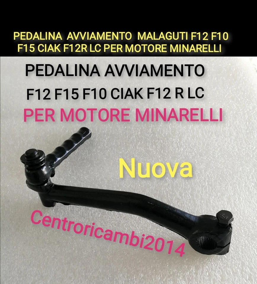 PEDALINA TNT PER MALAGUTI F12 F10 F15 F12R LC PEDALINA AVVIAMENTO MALAGUTI F12 F10 F15 CIAK F12R LC PER MOTORE MINARELLI 2T