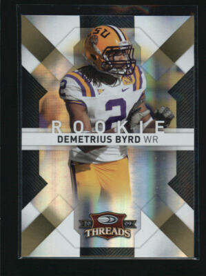 DEMETRIUS BYRD 2009 DONRUSS THREADS #132 ROOKIE RC #32/50 AF3393