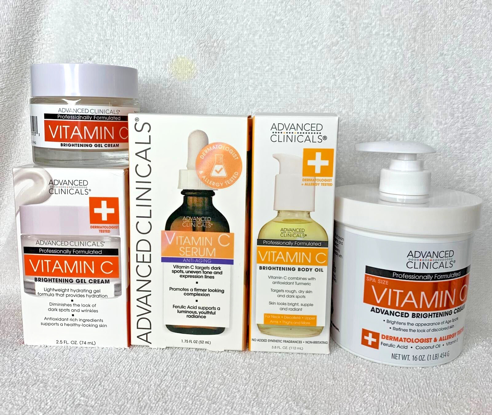 Vitamine C Advanced Clinicals rituel éclat matin pour peau urbaine fatiguée