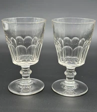 La Rochere France Perigord Wine Glasses Goblets 6 Inch Set of 2 MINT COND