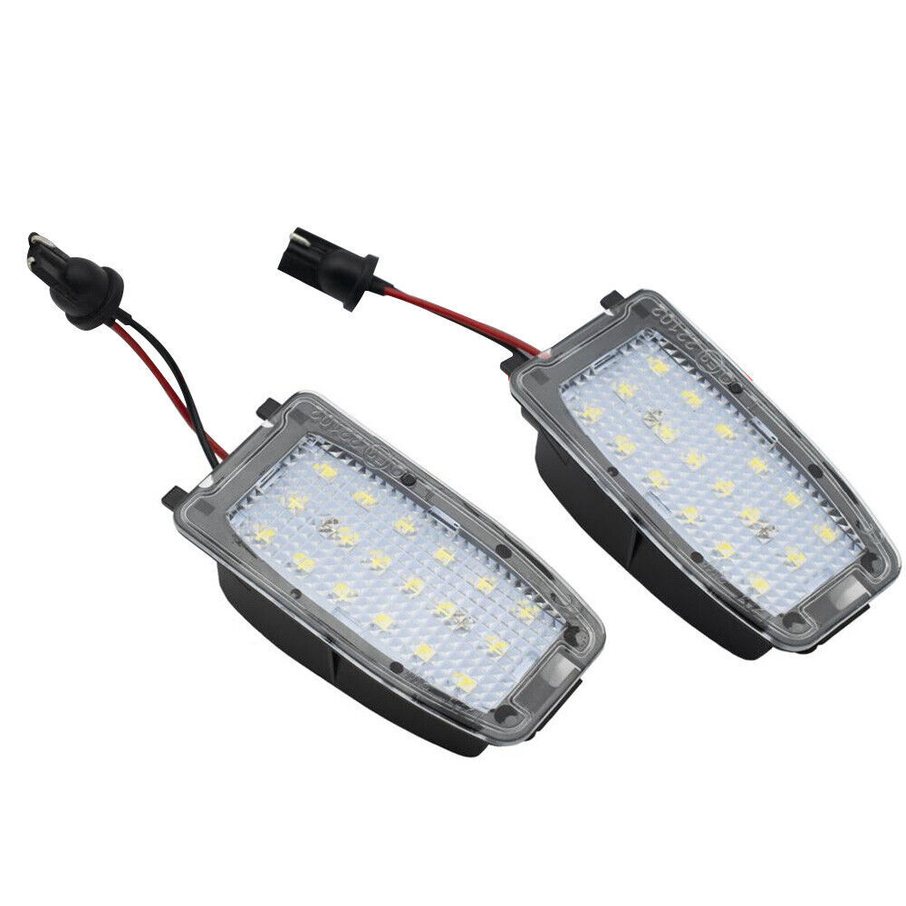 LED Side Mirror Puddle Lights White Lamps Assembly For Land Rover Range Rover