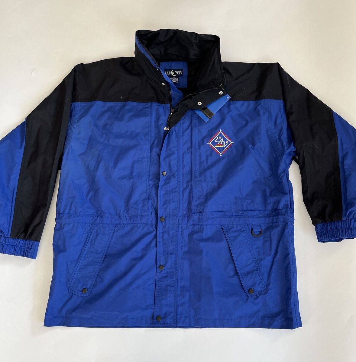Luna Pier Jacket Mens 2XL Blue Black Tech Wear EAV Extreme Luna Pier Jacket Mens 2XL Blue Black Tech Wear EAV Extreme