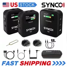 SYNCO G2(A2) Wireless Lavalier Microphone System For Camera Tablet Phone Vlog
