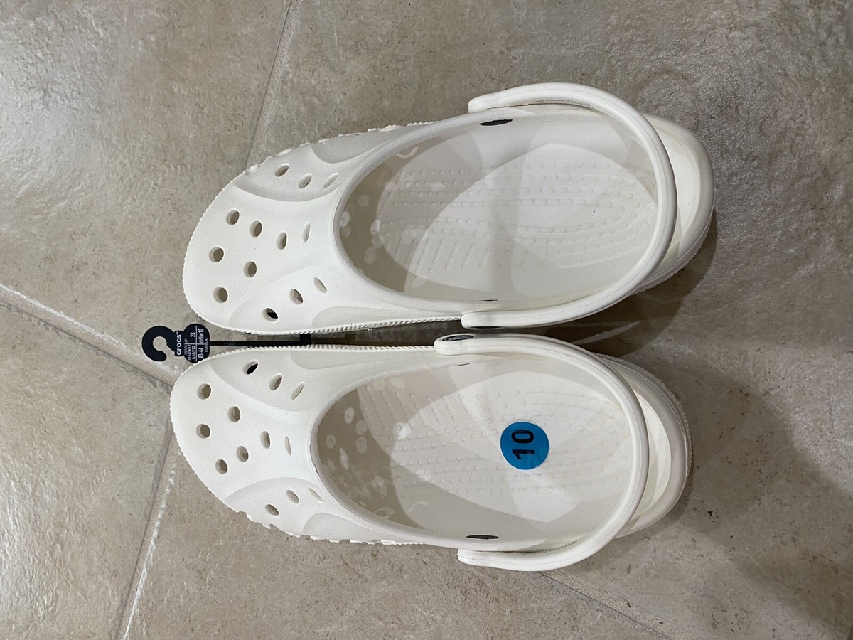 Crocs Baya Clog 10126 White Size Men's 10 Women's 8 $50 | eBay