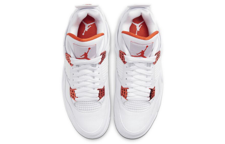 スニーカー NIKE Air Jordan 4 Retro llic Orange (2020) SS 20 Size 8.5 - Air Jordan 4 Retro Orange Metallic for sale