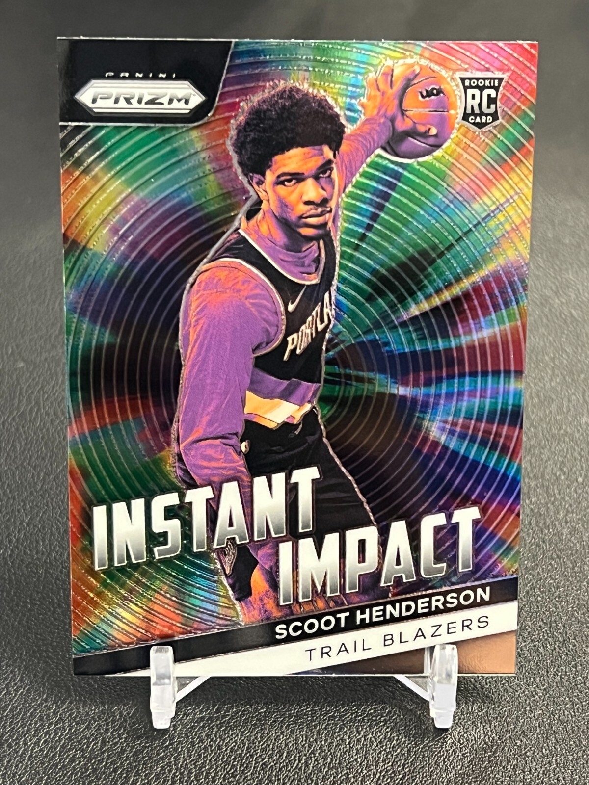2023 Panini Prizm Basketball Scoot Henderson Instant Impact Blazers RC #9