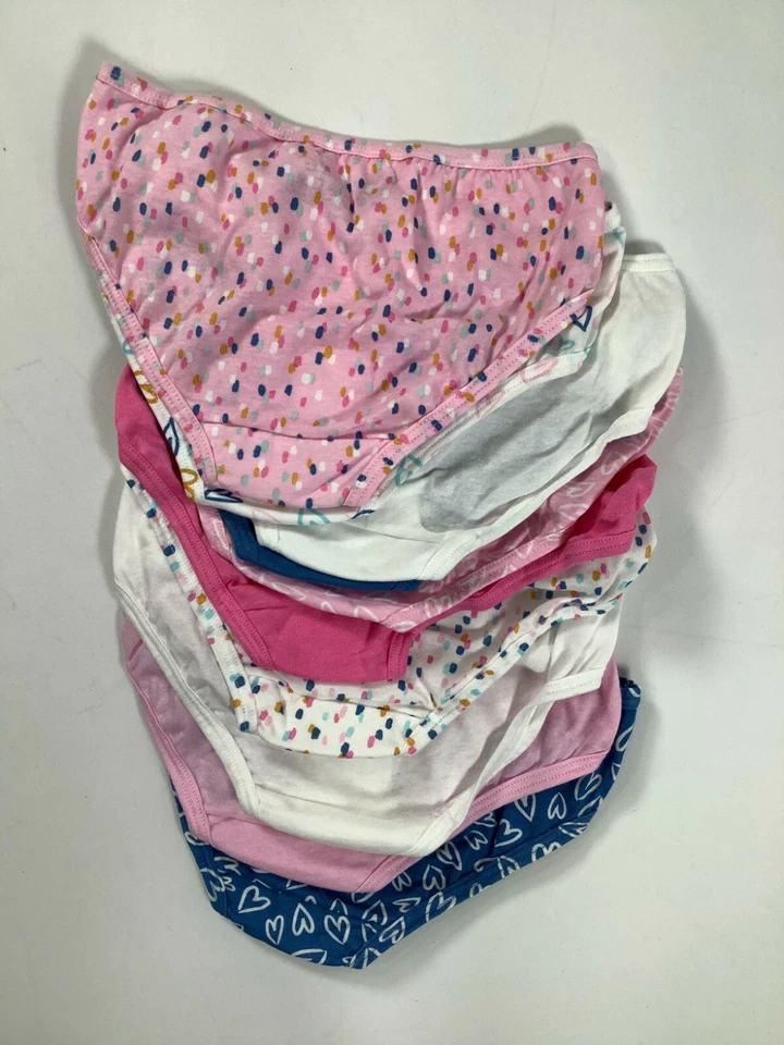 Girls Fruit Alf The Loom Pink Blue White Multi Briefs 10 pack NEW! - Image 2 of 3
