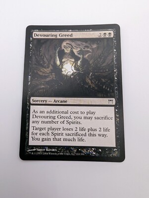 Magic the Gathering DEVOURING GREED Champions of Kamigawa MTG