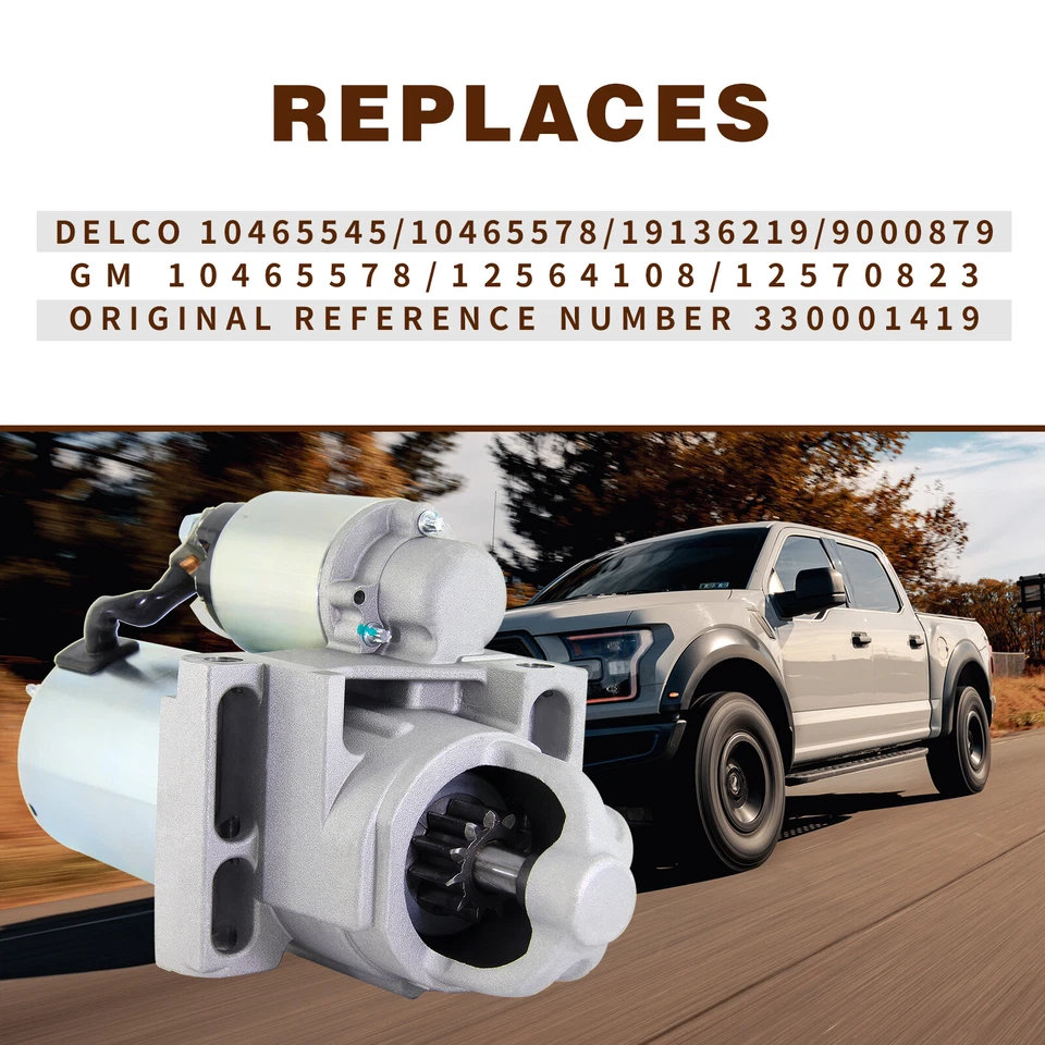 New Starter for Chevrolet Blazer GMC C1500 C2500 C3500 4.3L 5.7 7.4 6449 6007674 Foto 4 de 4