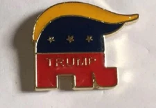 Trump 2024 REPUBLICAN TRUMP HAIR Lapel Hat Pin Tie Tac FAST USA SHIPPING