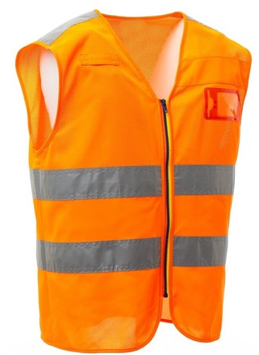 Gilet Smanicato Alta Visibilità Rete Traspirante Leggero Sicurezza Lavoro Moto - Foto 8 di 8