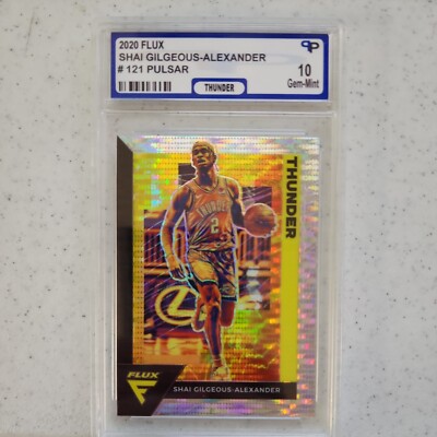 2020 Panini Flux Pulsar  121 Shai Gilgeous Alexander Gem Mint 10