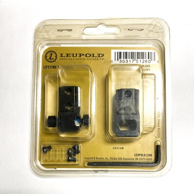 Leupold 51260 2-Piece STD LOCK IN BASE Browning 1885 Low Wall Gloss Black NEW