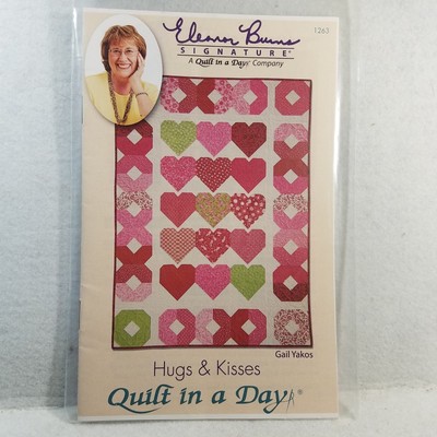 Quilt Pattern Qiad Quilt In A Day Hugs Kisses Easy 1263 Nip B564 Ebay