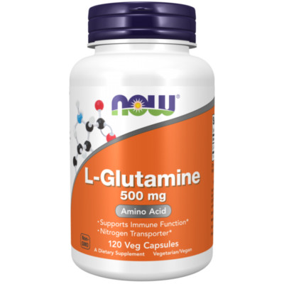 Now Foods L-Glutamin 500 mg, 120 Kapseln